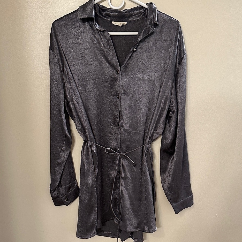 Silky Button-Up romper